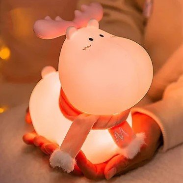 Reindeer Color Changing Rechargable Silicone Night Lamp - Memories InsiteSILICONE REINDEER